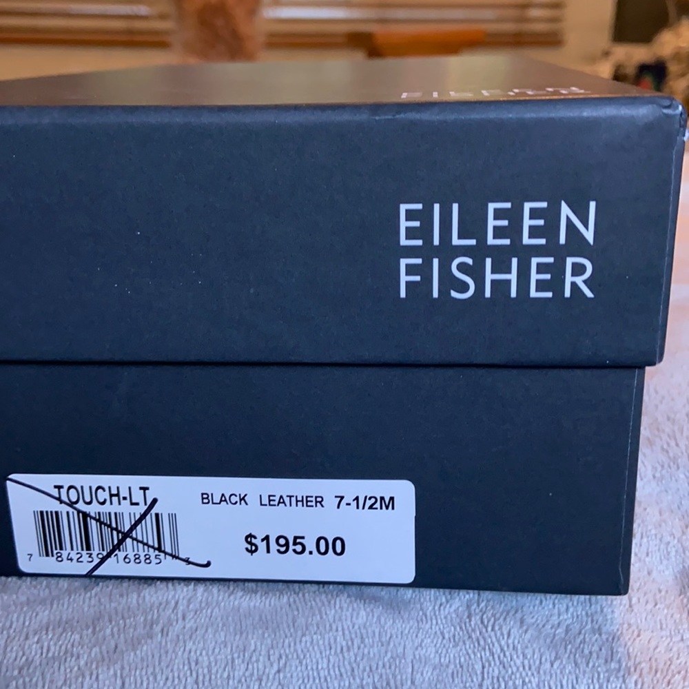 NIB Eileen Fisher Touch Leather Platform Sandal